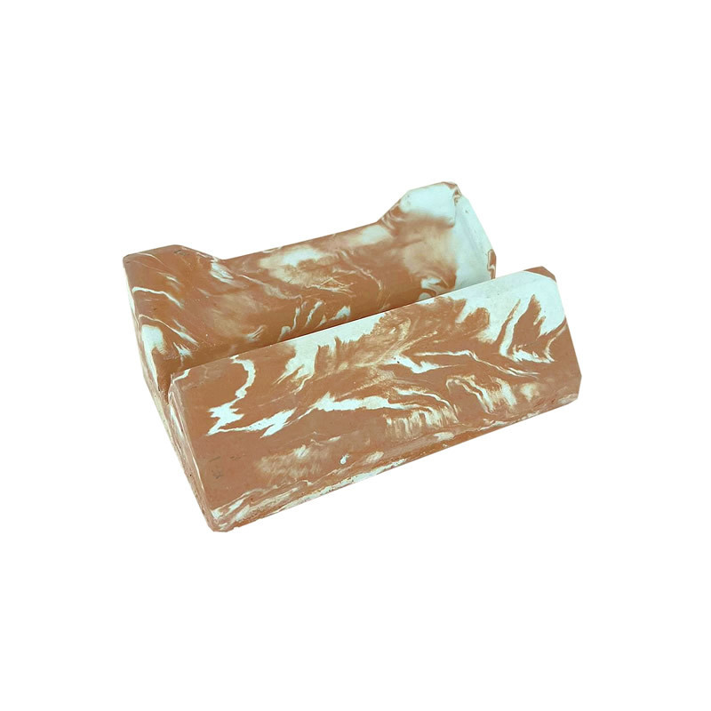 Porte savon "Neptune" teinté orange 